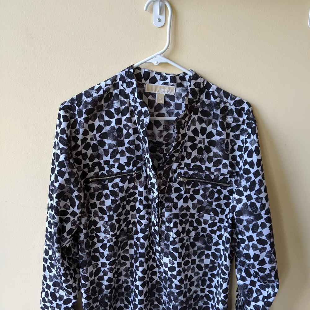 Michael Kors blue shirt size medium